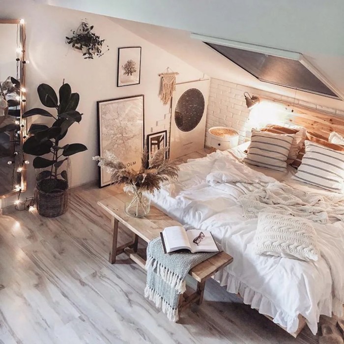 How to decorate an attic bedroom