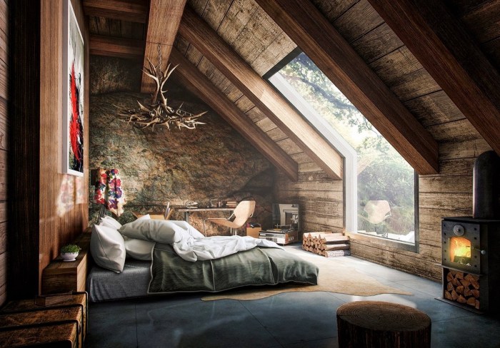 How to decorate rustic bedroom