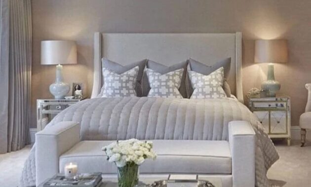 How to decorate a bedroom with grey walls