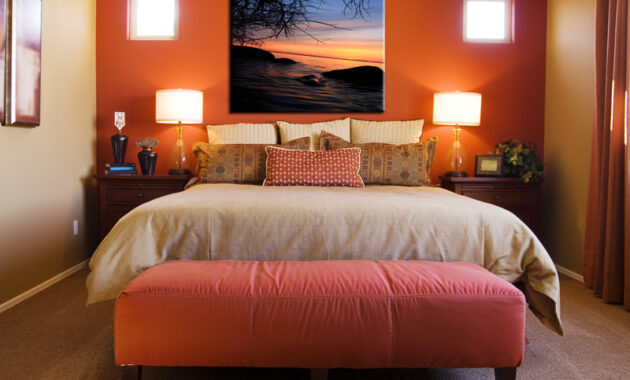 Orange bedroom ideas decorating designs fabulous room paint pouted