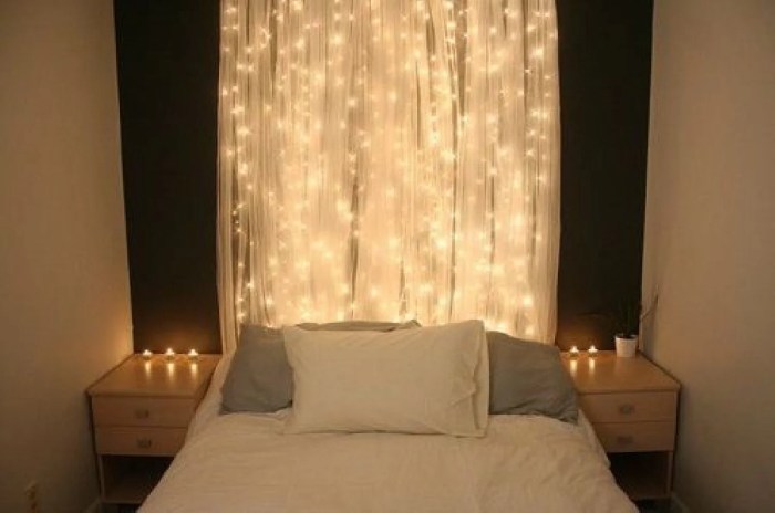 Fairy lights bedroom light ideas kids christmas room around wall decor bedrooms girls diy decoration walls rooms lighting teen hang