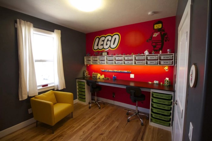 How to decorate a room for legos