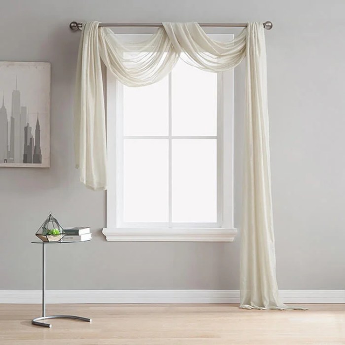 How to decorate a window with sheer curtains