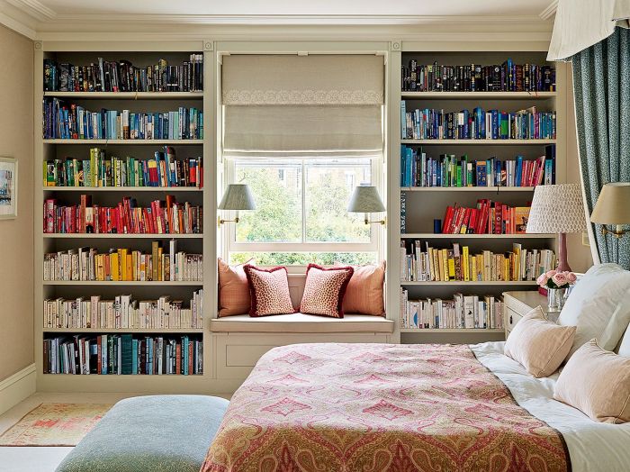 How to decorate room with books