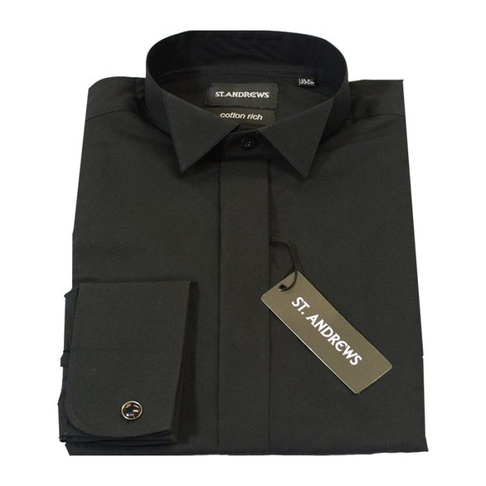 Men's wing collar dress shirts