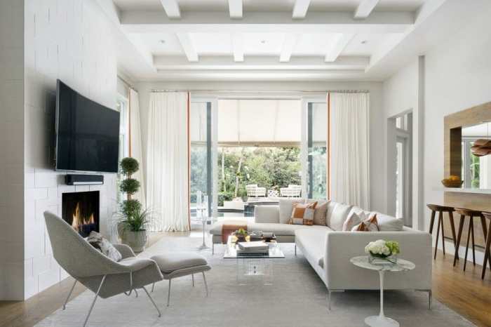 How to decorate high ceiling living room