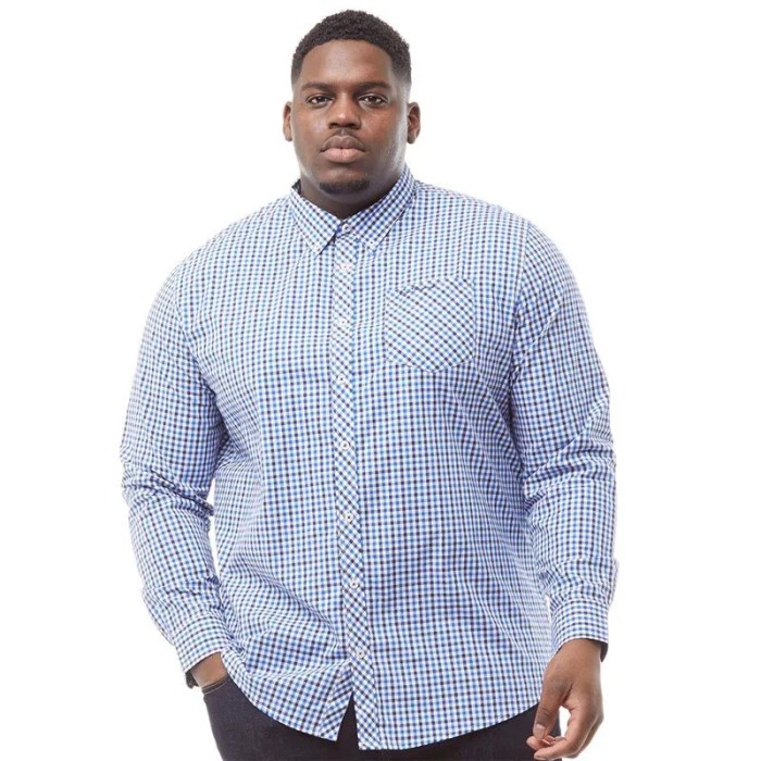 Men's dress shirt for big belly