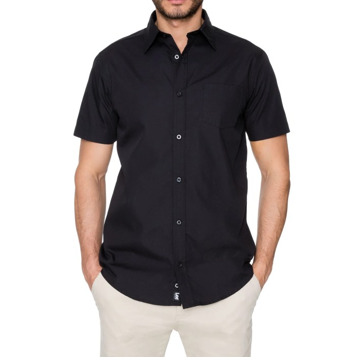 Short sleeve men dress shirt