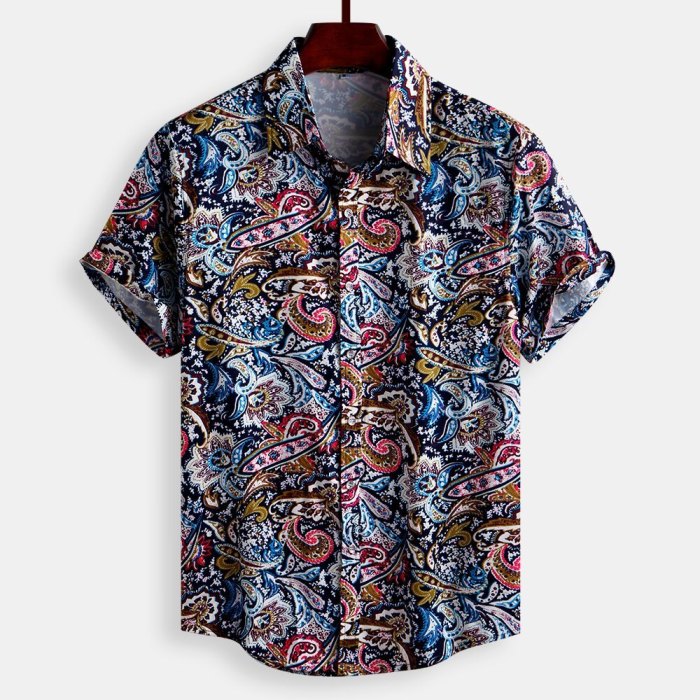 Mens print dress shirts