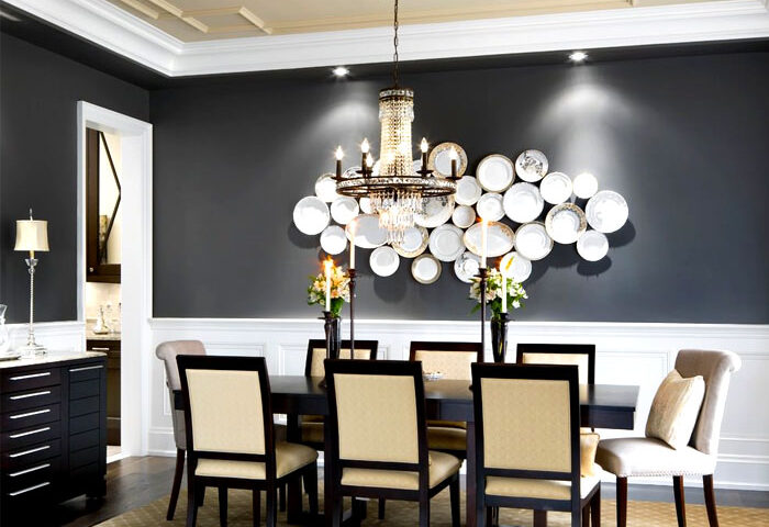 How to decorate small dining room wall