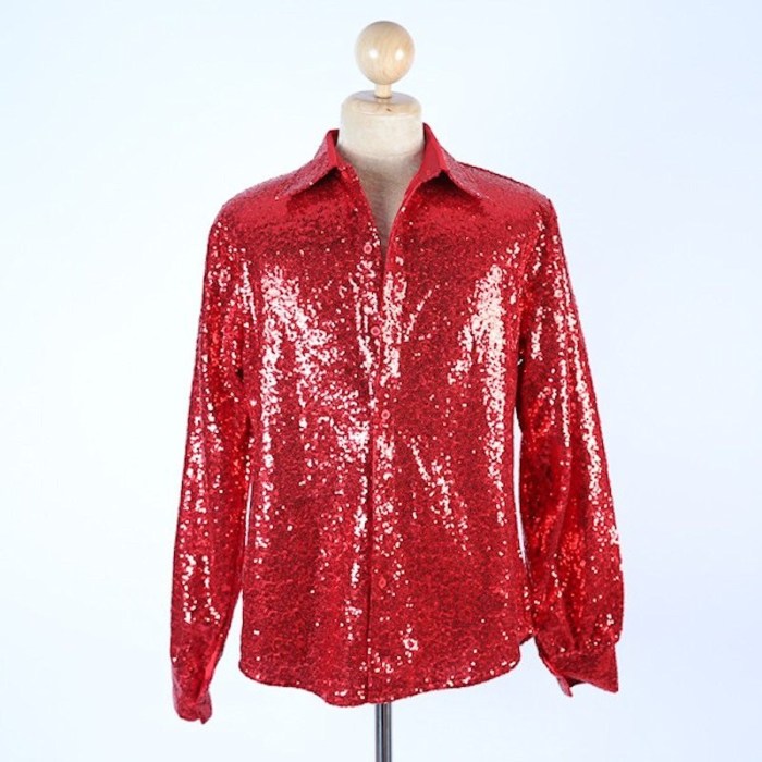 Men's sequin dress shirt