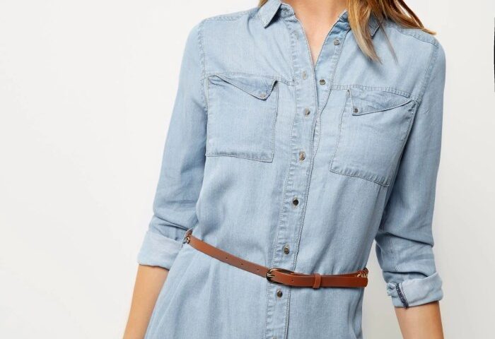 Jean shirt dress men