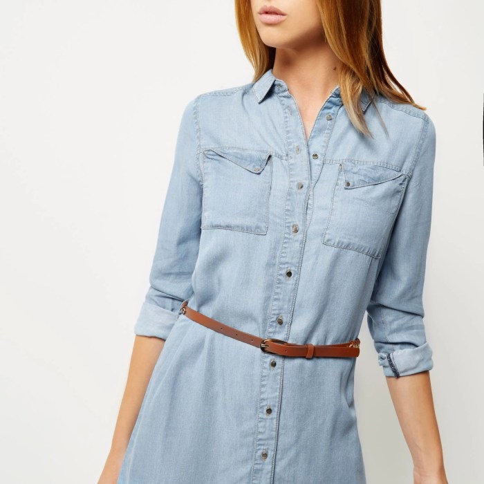 Jean shirt dress men